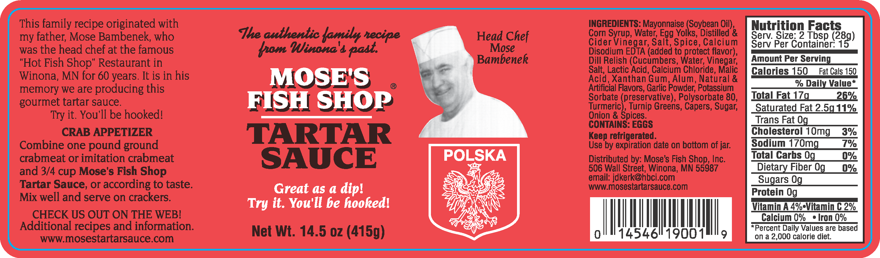 Download Mose’s Fish Shop Tartar Sauce, 14.5 oz. jar | Mose's Fish ... Yellowimages Mockups